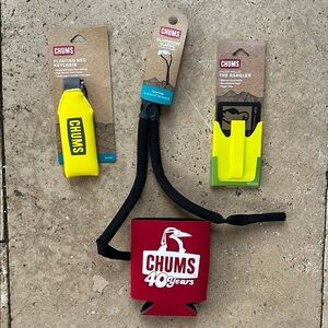 CHUMS Floating Neo Keychain, Rangler Phone Wallet, Glassfloat Eyeglass Retainer